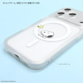 Japan Peanuts IIIIfit Plump Frame iPhone 18 Pro / 17 Pro Case with MagSafe - Snoopy : Clear - 3