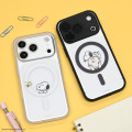 Japan Peanuts IIIIfit Plump Frame iPhone 18 Pro / 17 Pro Case with MagSafe - Snoopy : Clear - 6
