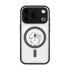Japan Peanuts IIIIfit Plump Frame iPhone 18 Pro / 17 Pro Case with MagSafe - Snoopy : Black