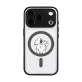 Japan Peanuts IIIIfit Plump Frame iPhone 18 Pro / 17 Pro Case with MagSafe - Snoopy : Black - 1