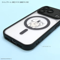 Japan Peanuts IIIIfit Plump Frame iPhone 18 Pro / 17 Pro Case with MagSafe - Snoopy : Black - 3