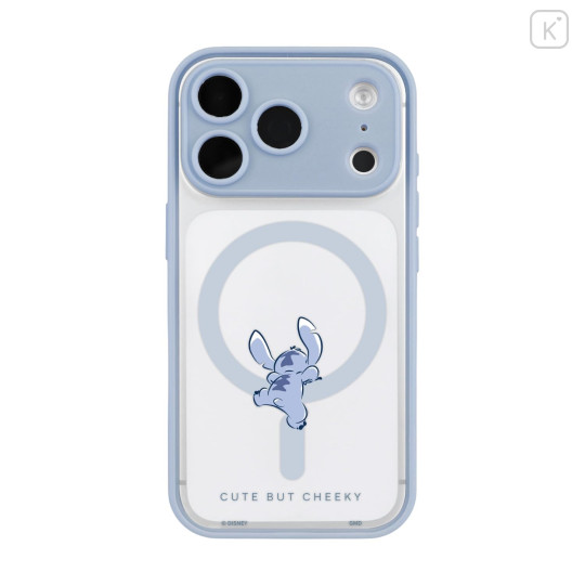 Japan Disney IIIIfit Plump Frame iPhone 18 Pro / 17 Pro Case with MagSafe - Stitch - 1