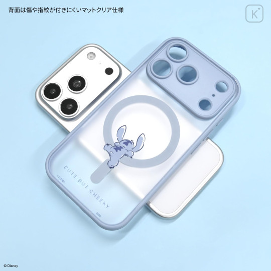 Japan Disney IIIIfit Plump Frame iPhone 18 Pro / 17 Pro Case with MagSafe - Stitch - 2