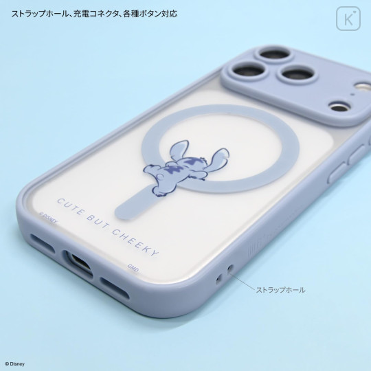 Japan Disney IIIIfit Plump Frame iPhone 18 Pro / 17 Pro Case with MagSafe - Stitch - 3