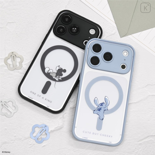 Japan Disney IIIIfit Plump Frame iPhone 18 Pro / 17 Pro Case with MagSafe - Stitch - 6