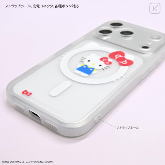 Japan Sanrio IIIIfit Plump Frame iPhone 18 Pro / 17 Pro Case with MagSafe - Hello Kitty - 3