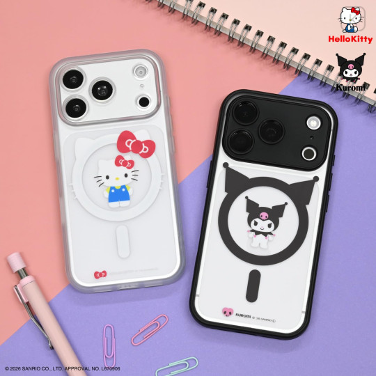 Japan Sanrio IIIIfit Plump Frame iPhone 18 Pro / 17 Pro Case with MagSafe - Kuromi - 6