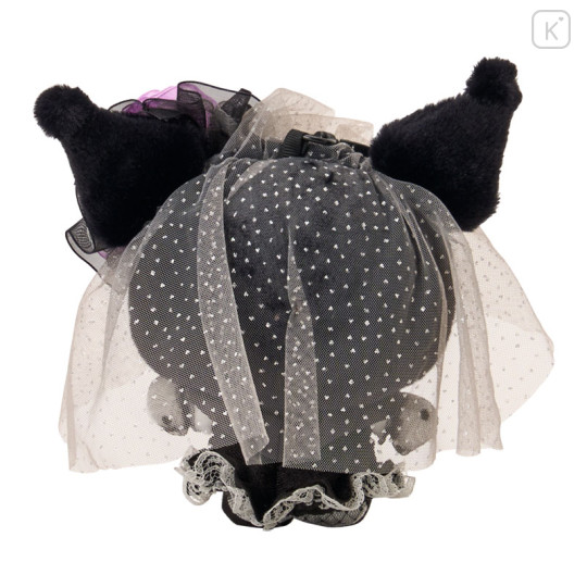 Japan Sanrio Original Mascot Holder - Kuromi : All Black Kuromi Mode Gothic - 2
