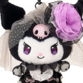 Japan Sanrio Original Mascot Holder - Kuromi : All Black Kuromi Mode Gothic - 3