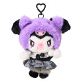 Japan Sanrio Original Mascot Holder - Kuromi : All Black Kuromi Mode Casual - 1