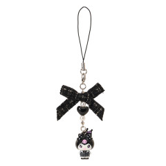 Japan Sanrio Original Strap - Kuromi : All Black Kuromi Mode Girly