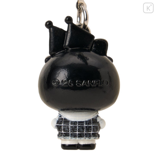 Japan Sanrio Original Strap - Kuromi : All Black Kuromi Mode Girly - 3
