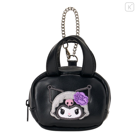 Japan Sanrio Original Mini Bag Charm - Kuromi : All Black Kuromi Mode Gothic - 1