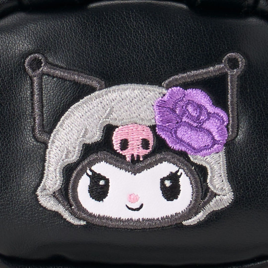 Japan Sanrio Original Mini Bag Charm - Kuromi : All Black Kuromi Mode Gothic - 2