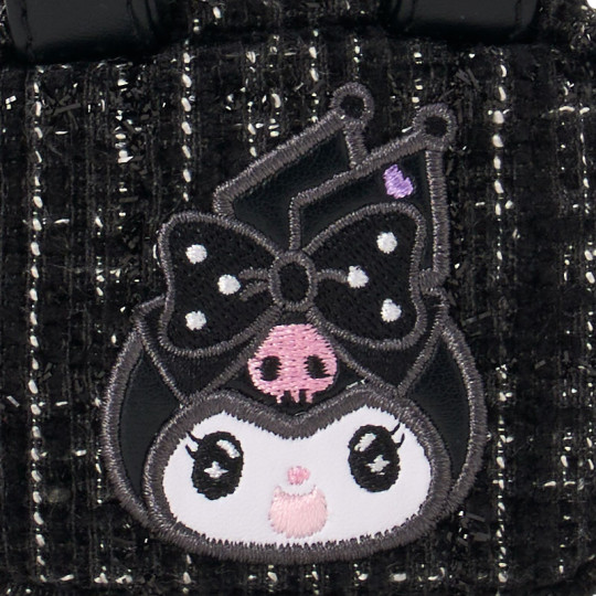 Japan Sanrio Original Mini Bag Charm - Kuromi : All Black Kuromi Mode Girly - 2