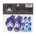 Japan Sanrio Original Sticker Set - Kuromi : All Black Kuromi Mode Girly - 1
