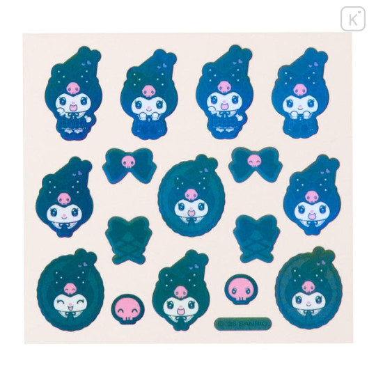 Japan Sanrio Original Sticker Set - Kuromi : All Black Kuromi Mode Girly - 4