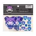 Japan Sanrio Original Sticker Set - Kuromi : All Black Kuromi Mode Casual - 1