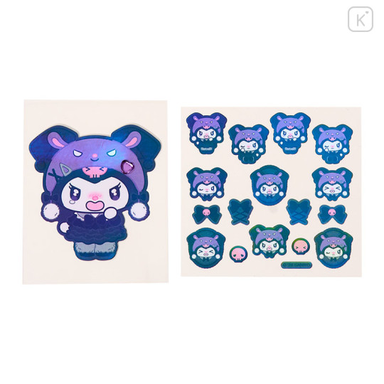 Japan Sanrio Original Sticker Set - Kuromi : All Black Kuromi Mode Casual - 2