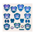Japan Sanrio Original Sticker Set - Kuromi : All Black Kuromi Mode Casual - 4