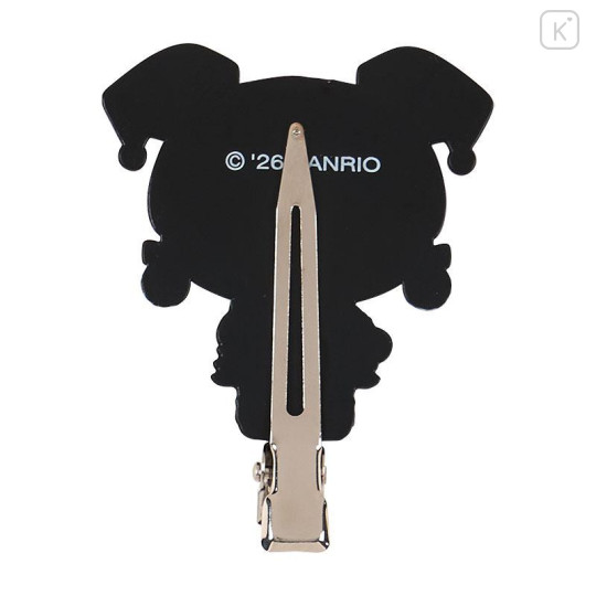Japan Sanrio Original Bangs Clip Set - Kuromi : All Black Kuromi Mode - 6