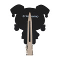 Japan Sanrio Original Bangs Clip Set - Kuromi : All Black Kuromi Mode - 6