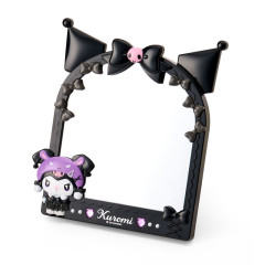 Japan Sanrio Original Stand Mirror - Kuromi : All Black Kuromi Mode