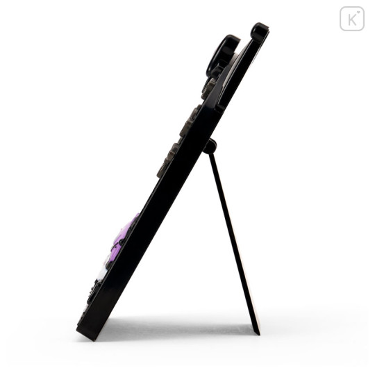 Japan Sanrio Original Stand Mirror - Kuromi : All Black Kuromi Mode - 2