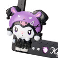 Japan Sanrio Original Stand Mirror - Kuromi : All Black Kuromi Mode - 3