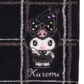 Japan Sanrio Original Mini Towel - Kuromi : All Black Kuromi Mode - 2