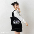 Japan Sanrio Original Tote Bag - Kuromi : All Black Kuromi Mode - 6