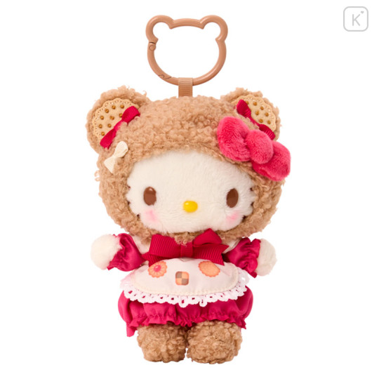 Japan Sanrio Original Mascot Holder - Hello Kitty : Cookie Fluffy Bear - 1