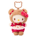 Japan Sanrio Original Mascot Holder - Hello Kitty : Cookie Fluffy Bear - 1