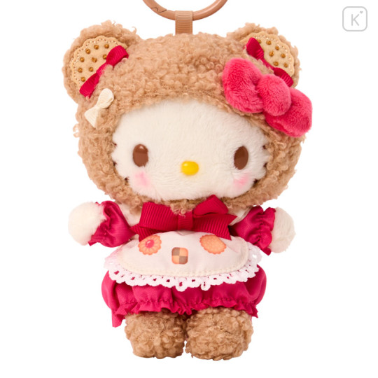 Japan Sanrio Original Mascot Holder - Hello Kitty : Cookie Fluffy Bear - 2
