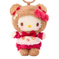 Japan Sanrio Original Mascot Holder - Hello Kitty : Cookie Fluffy Bear - 2