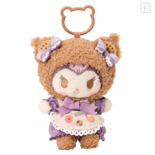 Japan Sanrio Original Mascot Holder - Kuromi : Cookie Fluffy Bear - 1