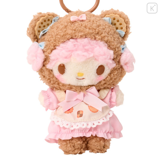 Japan Sanrio Original Mascot Holder - My Sweet Piano : Cookie Fluffy Bear - 2