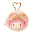 Japan Sanrio Original Mini Pouch with Carabiner - My Melody : Cookie Fluffy Bear - 1