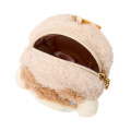 Japan Sanrio Original Mini Pouch with Carabiner - Cinnamoroll : Cookie Fluffy Bear - 3