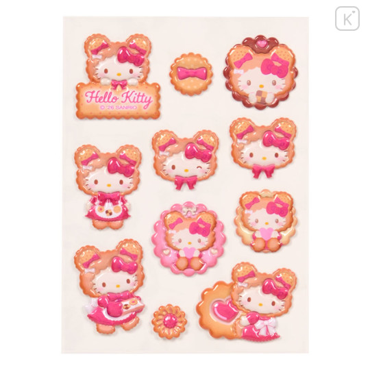 Japan Sanrio Original Sticker Set - Hello Kitty : Cookie Fluffy Bear - 3