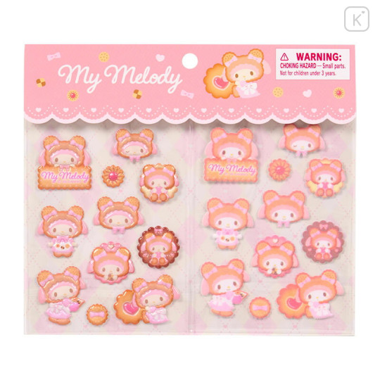 Japan Sanrio Original Sticker Set - My Melody : Cookie Fluffy Bear - 1
