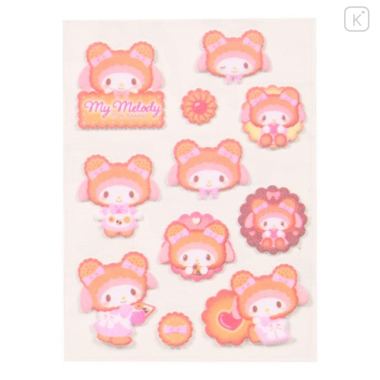 Japan Sanrio Original Sticker Set - My Melody : Cookie Fluffy Bear - 4
