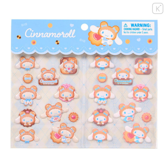 Japan Sanrio Original Sticker Set - Cinnamoroll : Cookie Fluffy Bear - 1