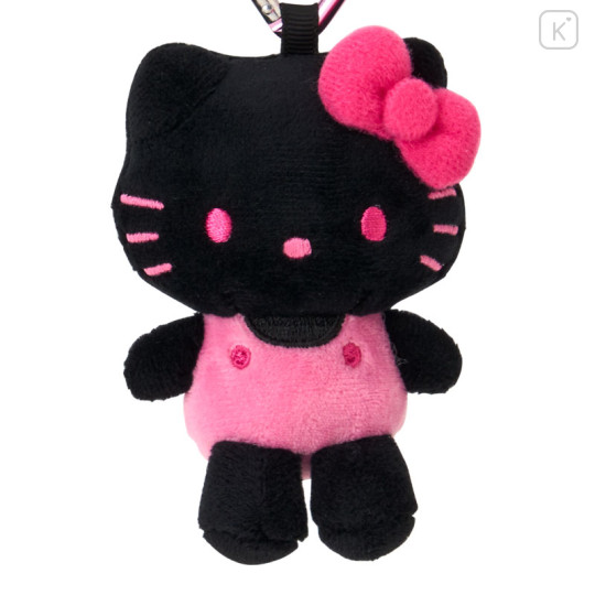 Japan Sanrio Original Mini Mascot Holder - Hello Kitty : Black - 2