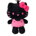 Japan Sanrio Original Mini Mascot Holder - Hello Kitty : Black - 2