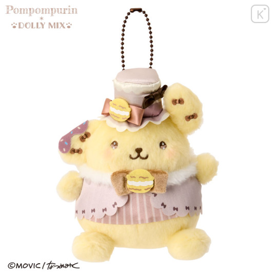 Japan Sanrio Dolly Mix Mascot Holder - Pompompurin : Macarons - 1