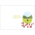 Japan Mini Santa Christmas Card - Golf - 2