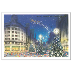 Japan Mini Santa Christmas Card - Ginza