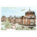 Japan Mini Santa Christmas Card - Tokyo Station B - 1