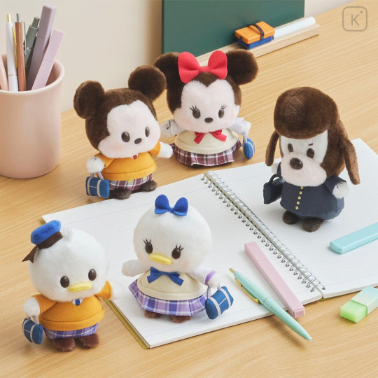 Japan Disney Store Urupocha-chan Plush - Minnie : Autumn / Winter Student Style - 2